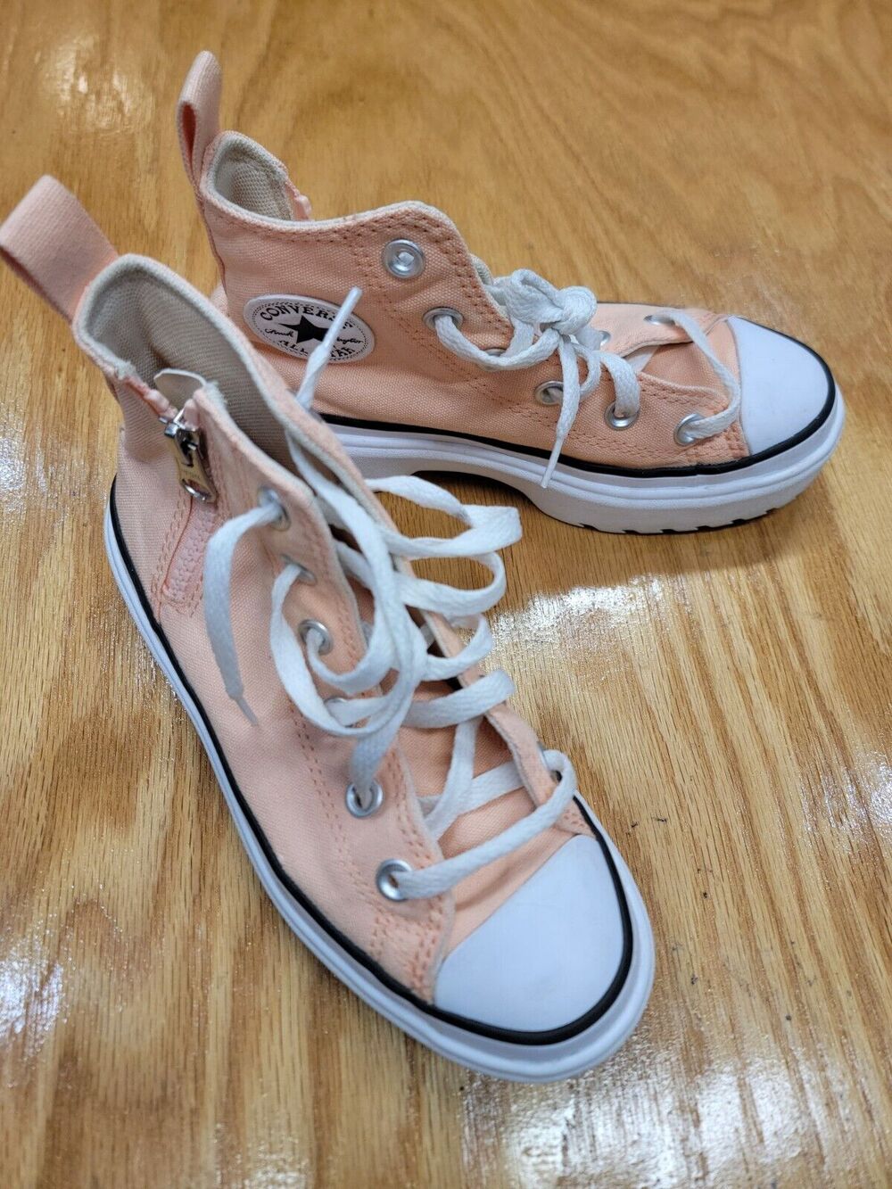 Converse Chuck Lugged Lift Hi Platform Sneaker Coral Canvas Youth A03968C S64
